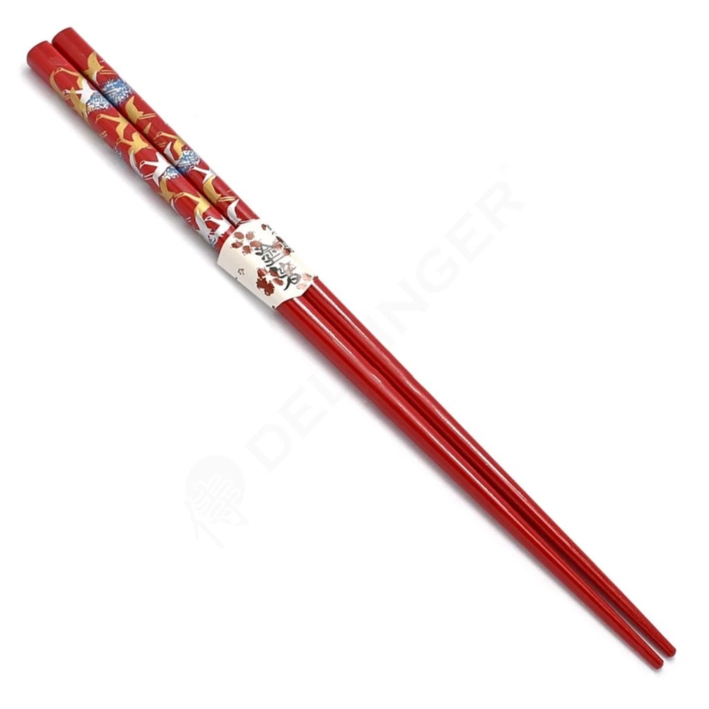 foto J�deln� h�lky Red Crane � �erven� d�ev�n� s motivem je��ba